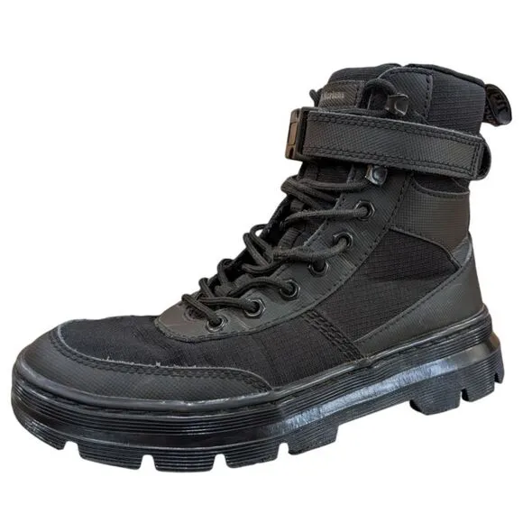 Dr. Martens Combs Tech Poly Casual Boots Unisex Men's 6 Women's 7 - Black
