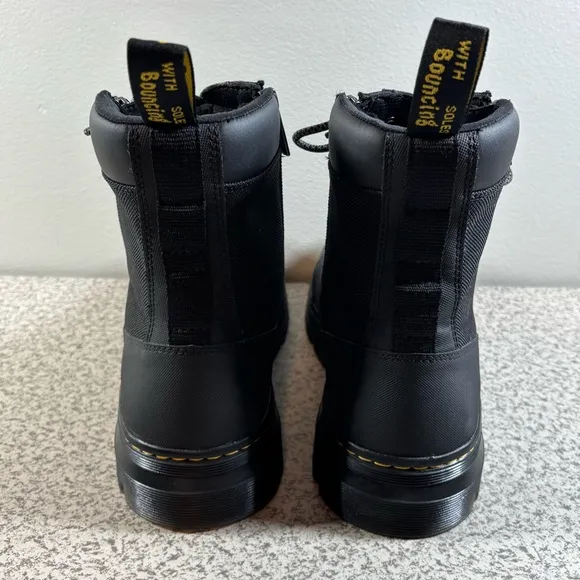 Dr. Martens Combs Zip Casual Combat Boots Men's 13 Black Nylon Canvas - Like New