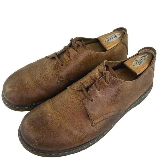 Dr. Martens Elsfield Soft Wair Shoes US 11 Men's Brown Cushion Soles Lace Up