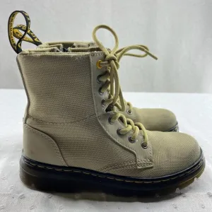 Dr Martens Junior Combs Extra Tough Poly Casual Boots Sz 13 Green Lace Up Combat