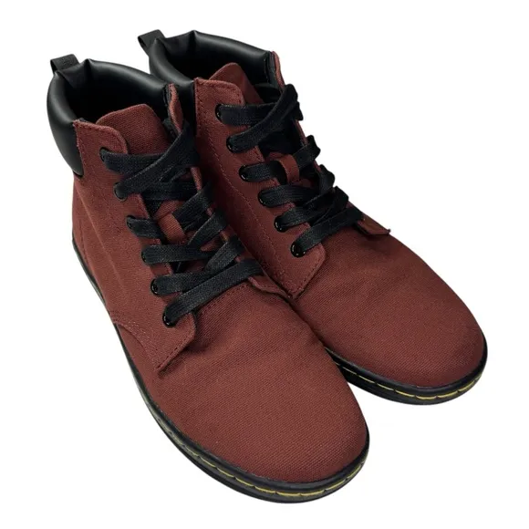 Dr. Martens Maelly Canvas High Top Combat Boots Womens 8 grunge 90s y2K casual