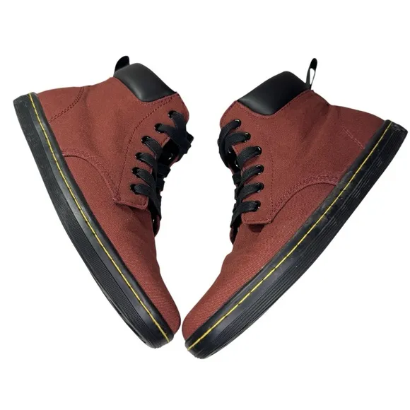 Dr. Martens Maelly Canvas High Top Combat Boots Womens 8 grunge 90s y2K casual