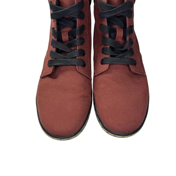 Dr. Martens Maelly Canvas High Top Combat Boots Womens 8 grunge 90s y2K casual