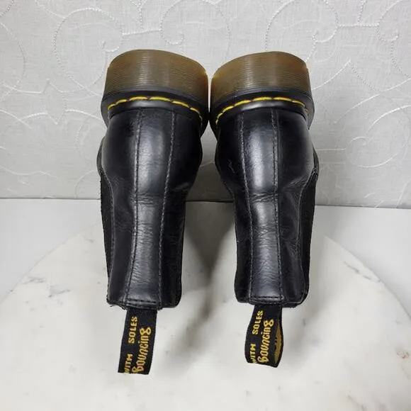 Dr. Martens Nappa Chelsea Boots Womens 7 Mens 6 Black Leather Pull On Airwair