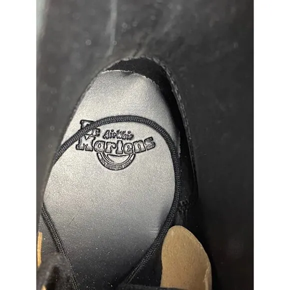 Dr Martens Shriver HI Boots Women 7 Black Burnished Wyoming Gothcore