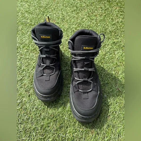 Dr.Martens Black BOURY LEATHER CASUAL BOOTS Sz(9)