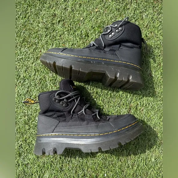 Dr.Martens Black BOURY LEATHER CASUAL BOOTS Sz(9)