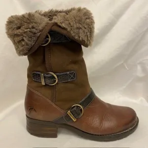 Dromedaris Womens Size EU 39 /US 8 Kya Chocolate Brown Mid Calf Boots