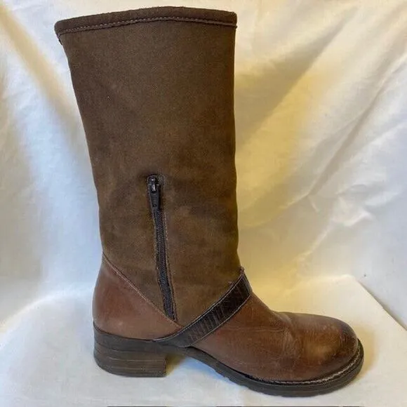 Dromedaris Womens Size EU 39 /US 8 Kya Chocolate Brown Mid Calf Boots