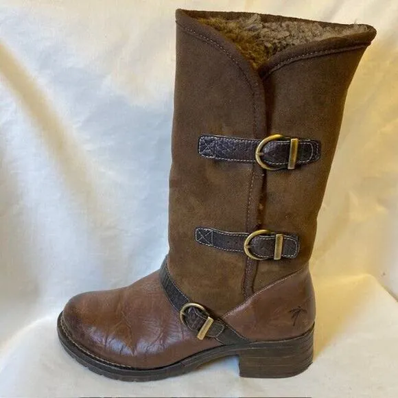 Dromedaris Womens Size EU 39 /US 8 Kya Chocolate Brown Mid Calf Boots
