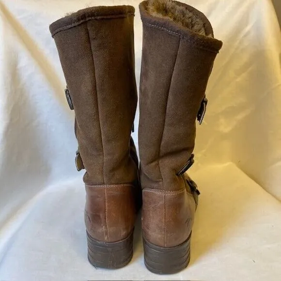 Dromedaris Womens Size EU 39 /US 8 Kya Chocolate Brown Mid Calf Boots
