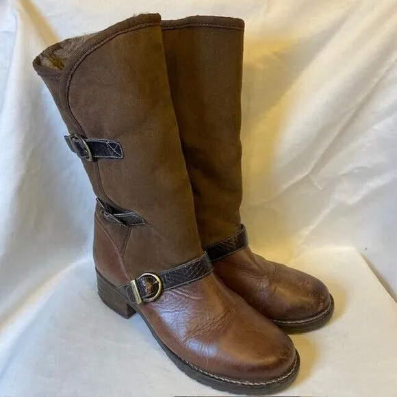 Dromedaris Womens Size EU 39 /US 8 Kya Chocolate Brown Mid Calf Boots