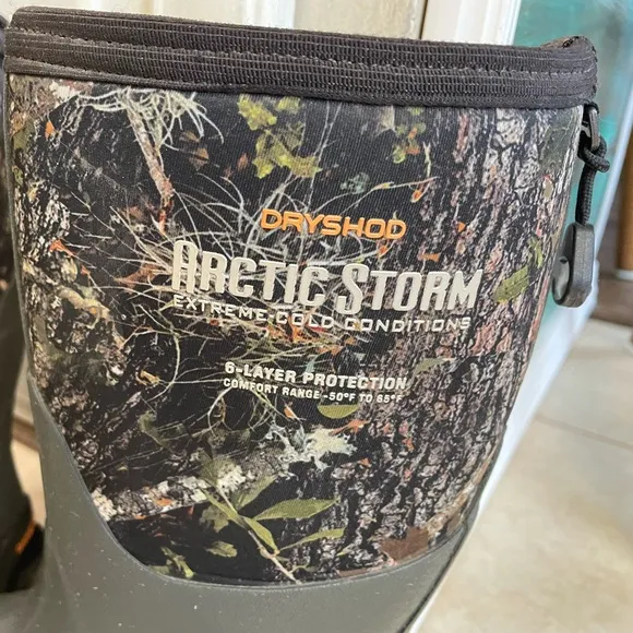 Dry Shod Artic Storm Camaflouge Mud Boots, size 3.