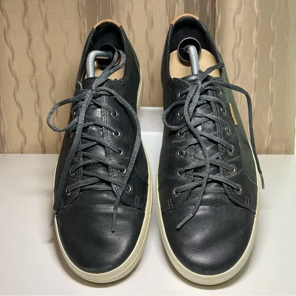 ECCO Kyle Men’s 11 Soft 7 Leather Sneakers Shoes Comfort Lace Up Casual Black
