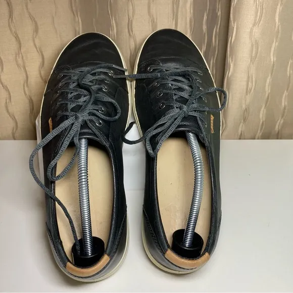 ECCO Kyle Men’s 11 Soft 7 Leather Sneakers Shoes Comfort Lace Up Casual Black