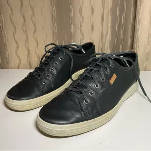 ECCO Kyle Men’s 11 Soft 7 Leather Sneakers Shoes Comfort Lace Up Casual Black