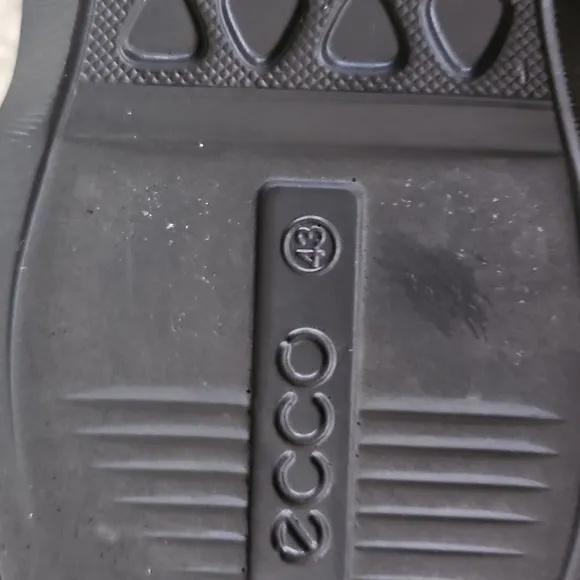 ECCO Men's Danish Design Black Leather Shoes Size 9.5