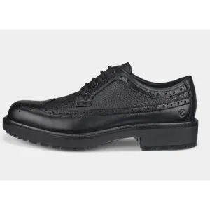 Ecco Men's Metropole Oslo Black Leather Brogue Shoe Size 9/9.5 US 43 EU NIB