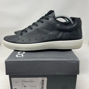 ECCO Men's Soft 7 Cloud Black Leather Sneakers Size 10 Casual