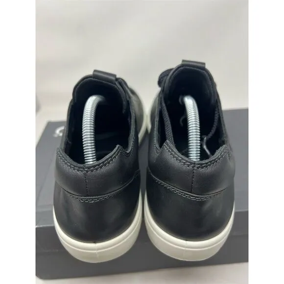 ECCO Men's Soft 7 Cloud Black Leather Sneakers Size 10 Casual