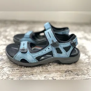 Ecco Offroad Yucatan Sport Sandals Mens Size 12 Blue Indigo waterproof hiking