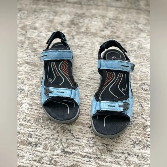 Ecco Offroad Yucatan Sport Sandals Mens Size 12 Blue Indigo waterproof hiking