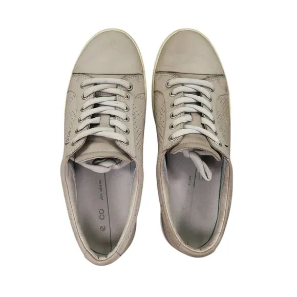 Ecco Shoes Womens 9 Sneakers Casual Lifestyle Active Comfort Soft 7 Leather Grey