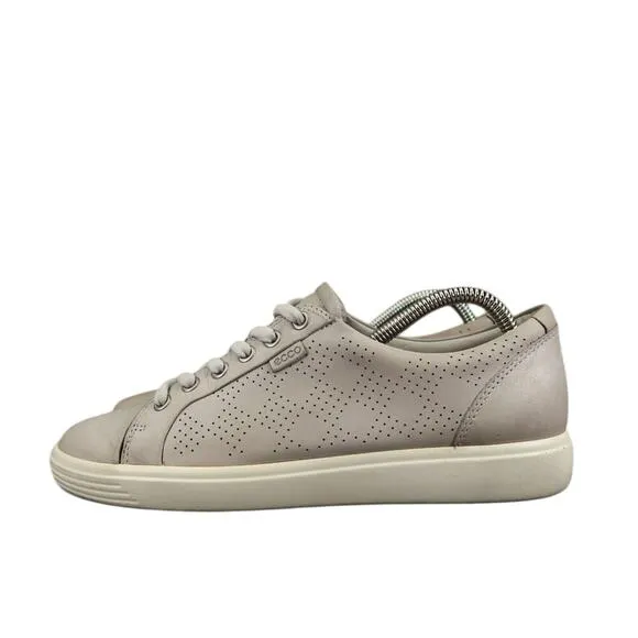 Ecco Shoes Womens 9 Sneakers Casual Lifestyle Active Comfort Soft 7 Leather Grey
