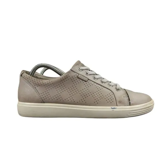 Ecco Shoes Womens 9 Sneakers Casual Lifestyle Active Comfort Soft 7 Leather Grey