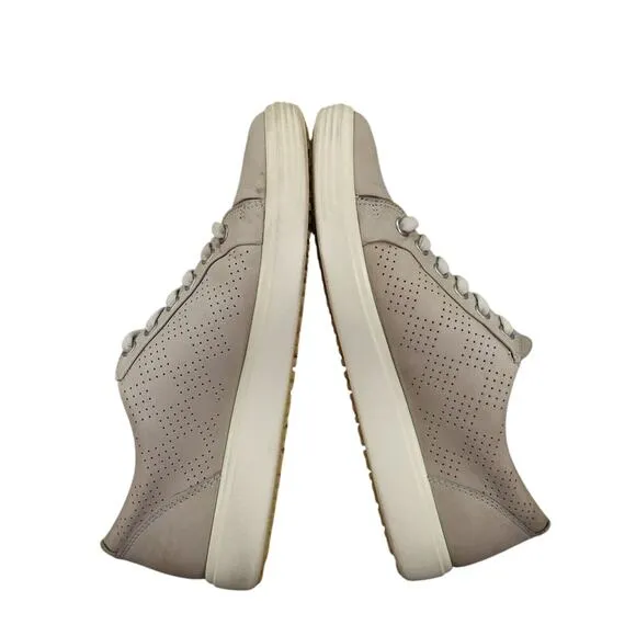 Ecco Shoes Womens 9 Sneakers Casual Lifestyle Active Comfort Soft 7 Leather Grey