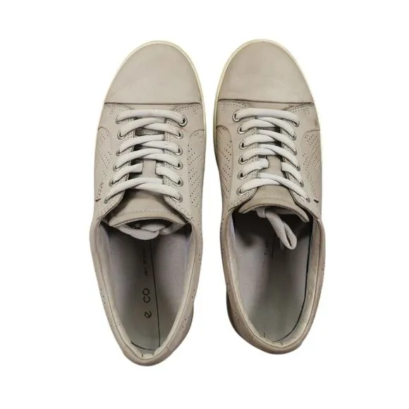 Ecco Shoes Womens 9 Sneakers Casual Lifestyle Active Comfort Soft 7 Leather Grey