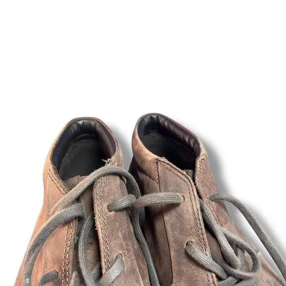 ECCO Soft 7 Casual Sneakers Shoes Whiskey Brown Leather Mens Size 45 US 11