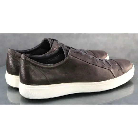 ECCO Soft 7 Men's Sneakers Shoes Size EU 46 US 12-12.5 Leather Gray