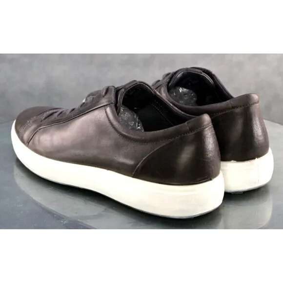 ECCO Soft 7 Men's Sneakers Shoes Size EU 46 US 12-12.5 Leather Gray
