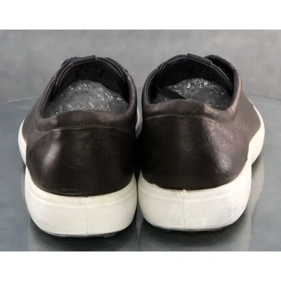 ECCO Soft 7 Men's Sneakers Shoes Size EU 46 US 12-12.5 Leather Gray
