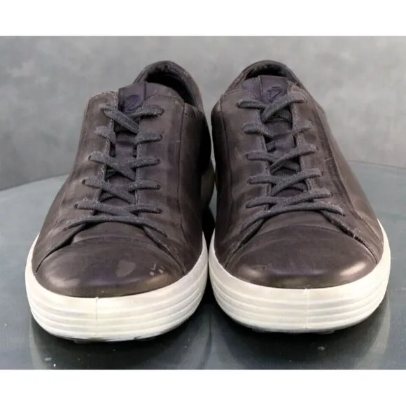 ECCO Soft 7 Men's Sneakers Shoes Size EU 46 US 12-12.5 Leather Gray