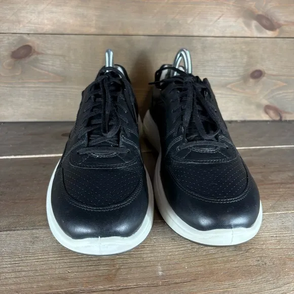 ecco soft 7 runner womens size 40 extra wide shoes black leather comfort sneaker