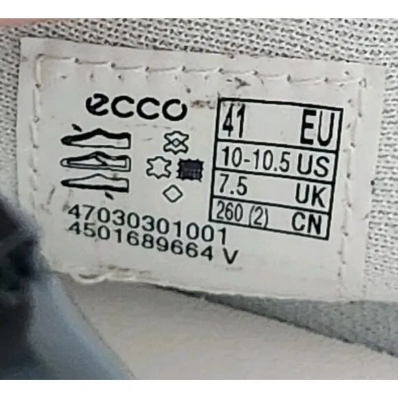 ECCO Soft 7 W 2.0 Sneaker Black Patent Leather Size 10 /10,5 Pre-owned