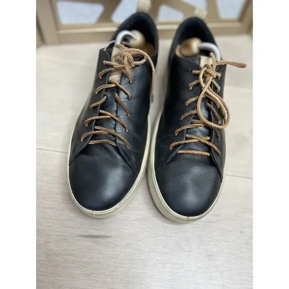Ecco - Soft 8 LX Men Black Leather Sneakers Shoes 45 Us 11
