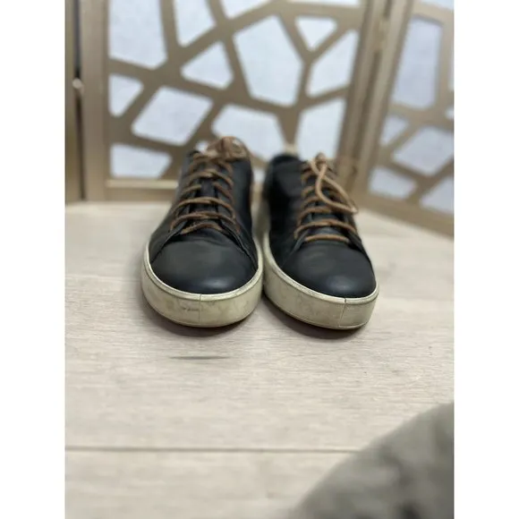Ecco - Soft 8 LX Men Black Leather Sneakers Shoes 45 Us 11
