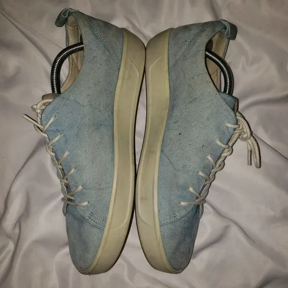 ECCO Soft 8 Mens Size 45 (US 11-11.5) Blue‎ Leather Casual Sneakers Shoes