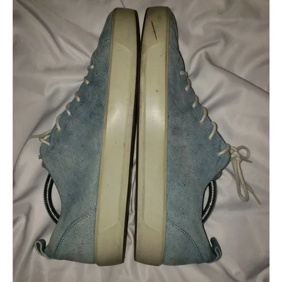ECCO Soft 8 Mens Size 45 (US 11-11.5) Blue‎ Leather Casual Sneakers Shoes