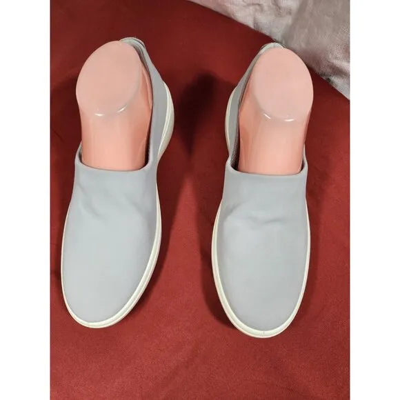 ECCO Women's Size 38 7.5 Soft 7 Wedge Slip-On Sneakers shoes  in Silver Grey 305