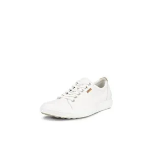ECCO WOMEN'S SOFT 7 SNEAKER, WHITE, 6-6.5