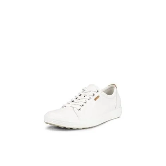 ECCO WOMEN'S SOFT 7 SNEAKER, WHITE, 6-6.5