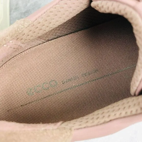 Ecco Soft X Woodrose Womens‎ Size 10-10.5 Sneakers Suede Leather Lace Up Shoes