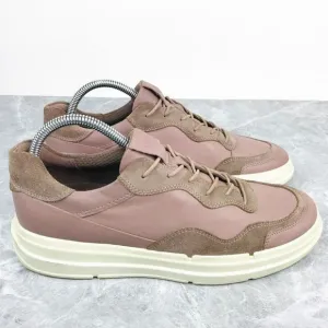 Ecco Soft X Woodrose Womens‎ Size 10-10.5 Sneakers Suede Leather Lace Up Shoes