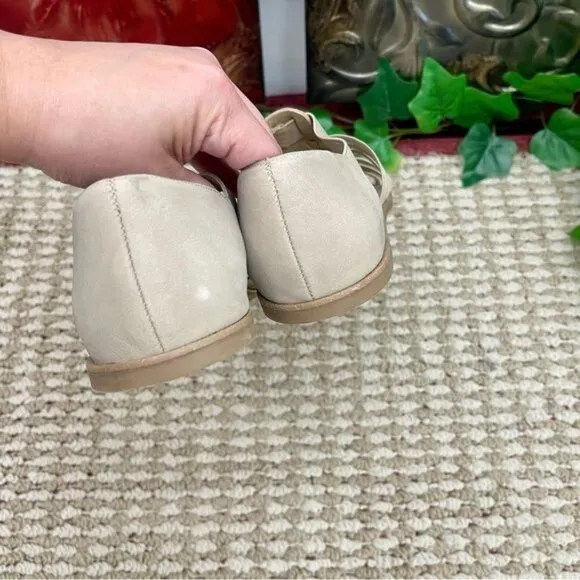 Eileen Fisher Rato Womens Casual Elastic Gladiator Sandals in Khaki Size 7