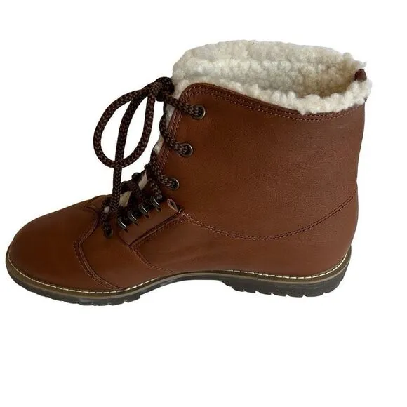 Ellemenno Ankle Boots Brown Sz. 8.5 New Y2K
