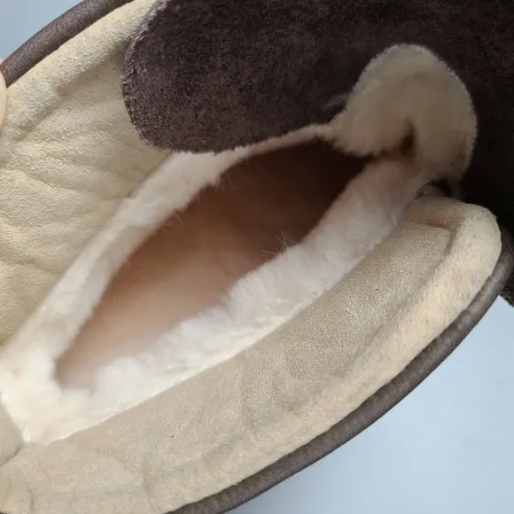 EMU Australia Dongara Women boots Deluxe Wool Waterproof brown leather sz 10 new